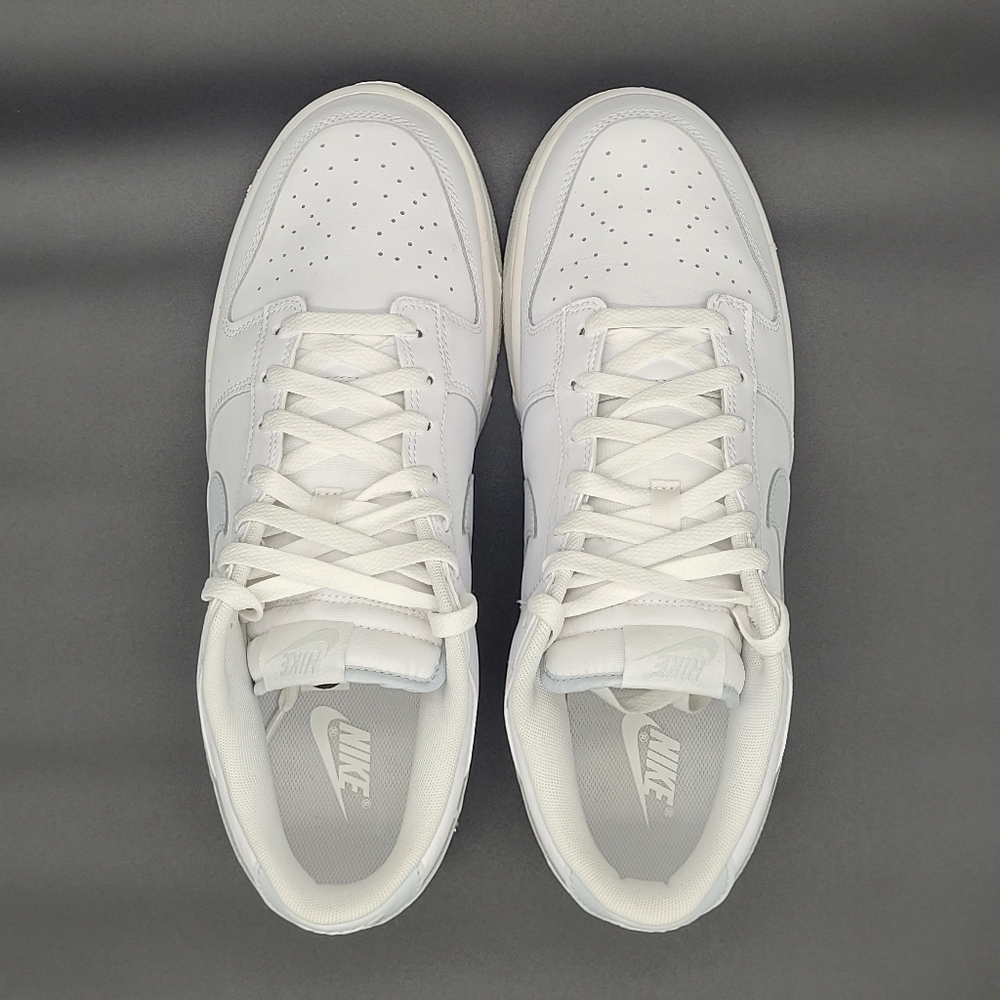 Nike Dunk Low Retro White Pure Platinum Men's Size 11.5 - Gently Used, Like New - Picture 2 of 16